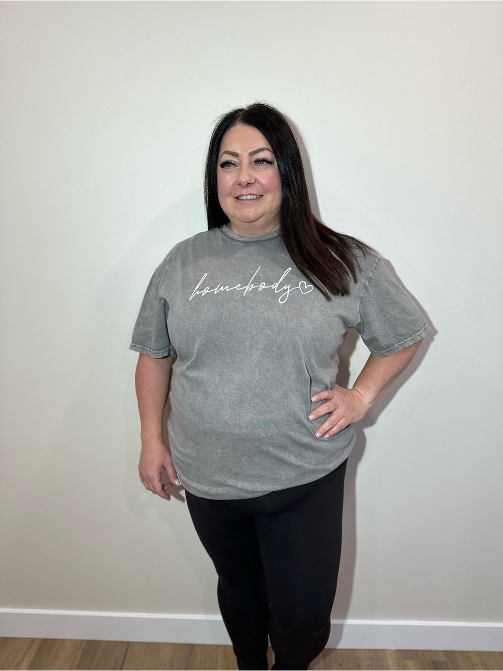 Homebody Graphic Tee - Gray